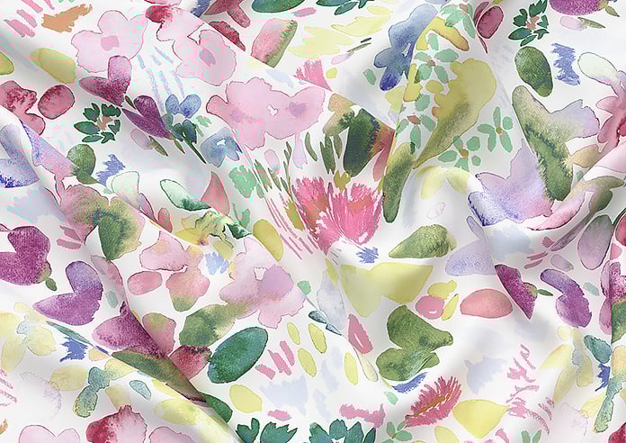 Bluebellgray Flora, Cerise - Roman Blind - Image 4